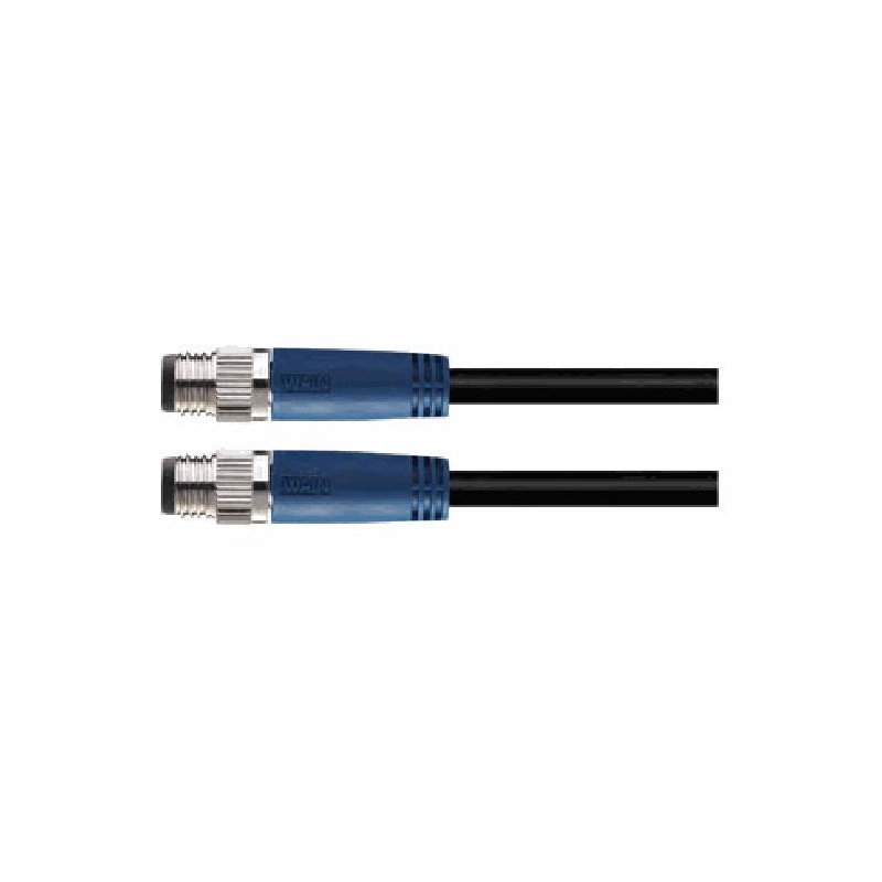 Cordon male/femelle M8, 4 pol.,   IP67, 4A, non-blindé